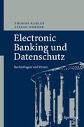 Cover: Electronic Banking und Datenschutz - Springer