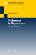 Cover: Preferences in Negotiations - Springer