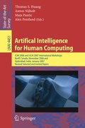 Cover: Artifical Intelligence for Human Computing - Springer