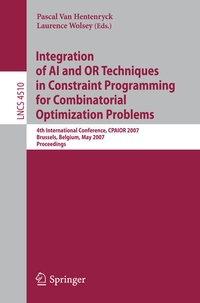 Enlarge image Cover: Integration of AI and OR Techniques in Constraint Programming for Combinatorial Optimization Problems - Springer