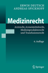 Abbildung von: Medizinrecht - Springer