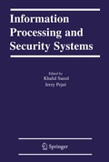Cover: Information Processing and Security Systems - Springer