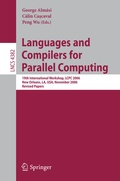 Cover: Languages and Compilers for Parallel Computing - Springer