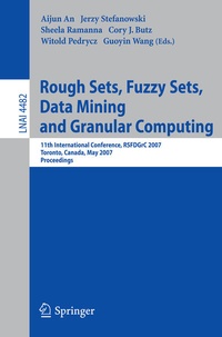 Enlarge image Cover: Rough Sets, Fuzzy Sets, Data Mining and Granular Computing - Springer