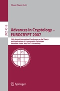 Cover: Advances in Cryptology - EUROCRYPT 2007 - Springer