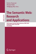 Cover: The Semantic Web: Research and Applications - Springer