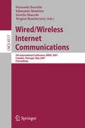 Cover: Wired/Wireless Internet Communications - Springer