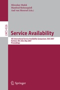 Cover: Service Availability - Springer