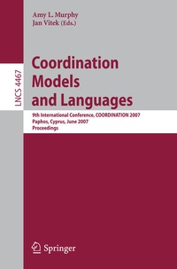 Enlarge image Cover: Coordination Models and Languages - Springer