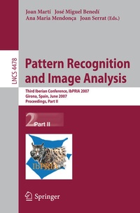Enlarge image Cover: Pattern Recognition and Image Analysis - Springer