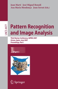 Enlarge image Cover: Pattern Recognition and Image Analysis - Springer