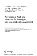 Cover: Advances in Web and Network Technologies, and Information Management - Springer