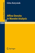 Cover: Affine Density in Wavelet Analysis - Springer