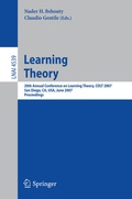 Cover: Learning Theory - Springer