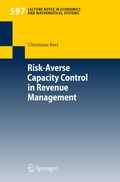Cover: Risk-Averse Capacity Control in Revenue Management - Springer
