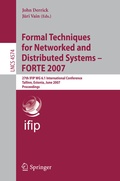 Cover: Formal Techniques for Networked and Distributed Systems - FORTE 2007 - Springer