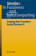 Cover: Forging New Frontiers: Fuzzy Pioneers II - Springer