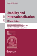 Cover: Usability and Internationalization. HCI and Culture - Springer