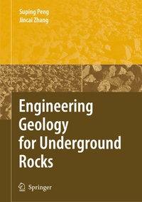 Enlarge image Cover: Engineering Geology for Underground Rocks - Springer