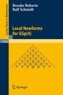 Cover: Local Newforms for GSp(4) - Springer