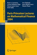 Cover: Paris-Princeton Lectures on Mathematical Finance 2004 - Springer