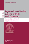 Cover: Ergonomics and Health Aspects of Work with Computers - Springer