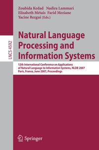 Enlarge image Cover: Natural Language Processing and Information Systems - Springer