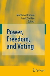 Enlarge image Cover: Power, Freedom, and Voting - Springer