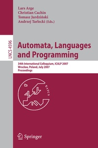 Enlarge image Cover: Automata, Languages and Programming - Springer