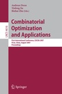 Cover: Combinatorial Optimization and Applications - Springer