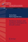 Cover: Nonlinear Analysis and Synthesis Techniques for Aircraft Control - Springer