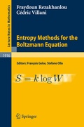 Cover: Entropy Methods for the Boltzmann Equation - Springer
