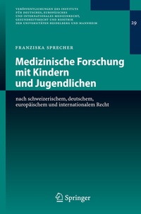 Abbildung von: Medizinische Forschung mit Kindern und Jugendlichen - Springer