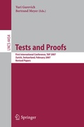 Cover: Tests and Proofs - Springer