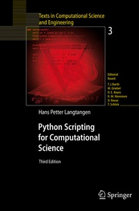 Enlarge image Cover: Python Scripting for Computational Science - Springer