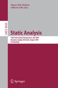 Cover: Static Analysis - Springer