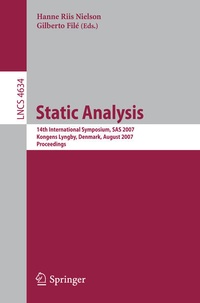 Enlarge image Cover: Static Analysis - Springer