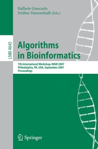 Enlarge image Cover: Algorithms in Bioinformatics - Springer