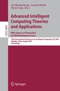 Cover: Advanced Intelligent Computing Theories and Applications - With Aspects of Theoretical and Methodological Issues - Springer