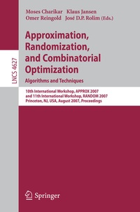 Enlarge image Cover: Approximation, Randomization, and Combinatorial Optimization. Algorithms and Techniques - Springer