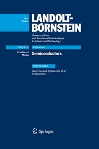 Abbildung von: New Data and Updates for II-VI Compounds - Springer