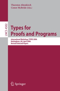 Enlarge image Cover: Types for Proofs and Programs - Springer