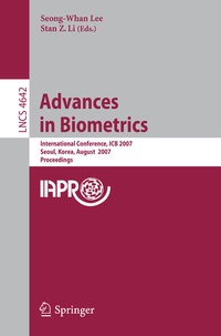 Enlarge image Cover: Advances in Biometrics - Springer