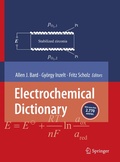 Cover: Electrochemical Dictionary - Springer