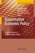 Cover: Quantitative Economic Policy - Springer