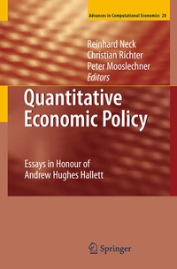 Enlarge image Cover: Quantitative Economic Policy - Springer