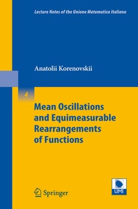 Abbildung von: Mean Oscillations and Equimeasurable Rearrangements of Functions - Springer