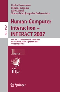 Enlarge image Cover: Human-Computer Interaction - INTERACT 2007 - Springer
