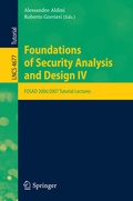 Cover: Foundations of Security Analysis and Design - Springer