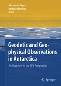 Cover: Geodetic and Geophysical Observations in Antarctica - Springer